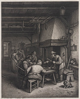 KG 03233
<br/>
Tric-tracspelers in een herberg
<br/>
<em>Suyderhoef, Jonas (ca. 1613-1686)</em>